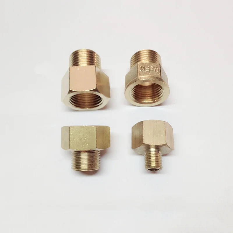 ข้อต่อท่อทองเหลือง M4 M5 M6 M8 M10 M12 1/8'' 1/4'' 3/8'' BSP ข้อต่อเกลียวตัวเมียเป็นตัวผู้