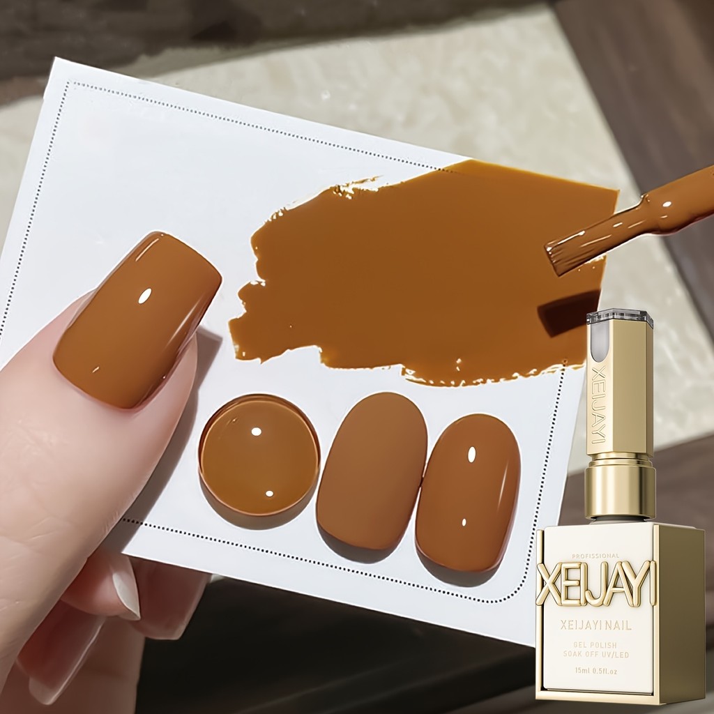 XEIJAYI 15มล--M069 น้ำยาทาเล็บสีส้มซันเซ็ท ทนทาน เหมาะสำหรับเป็นของขวัญในบ้านและวันหยุด