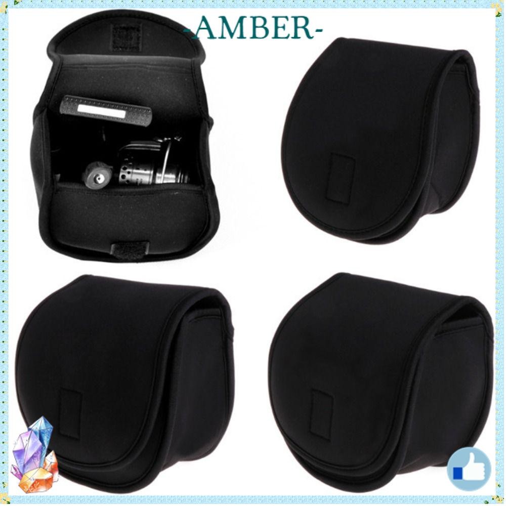 ฝาครอบป้องกันรอก AMBER สีดำ, ถุงรอกเบทคาสติ้ง และกระเป๋าใส่รอกตกปลารุ่น Luya Neo แบบพกพา ความจุขนาดใหญ่
