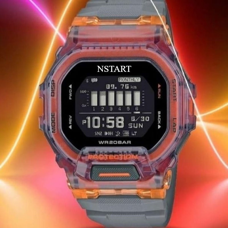 NSTART GBD-200 Backlit Anti collision นาฬิกาสปอร์ตนาฬิกากันน้ํา GBD-200SM-1A5JF