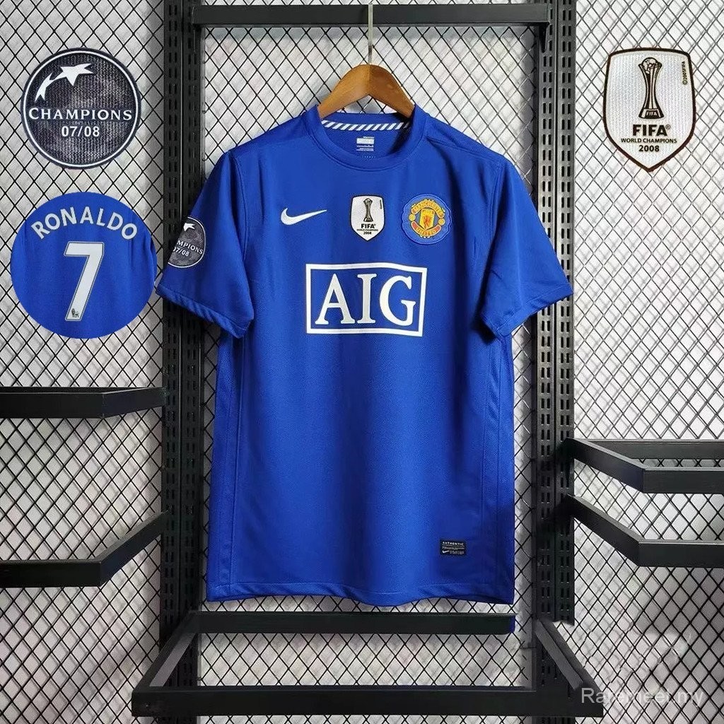 08/09 แมนเชสเตอร์ ยูไนเต็ด เยือน คุณภาพสูง เสื้อแข่งที่ระลึกย้อนยุค