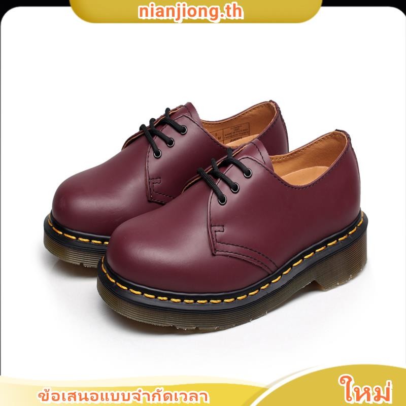 Dr.martens dormant Martin 1461 รองเท้าบูทมาร์ติน ข้อสั้น แบบหนัง คลาสสิก 3 รู สําหรับผู้ชาย และผู้หญิง XPDN