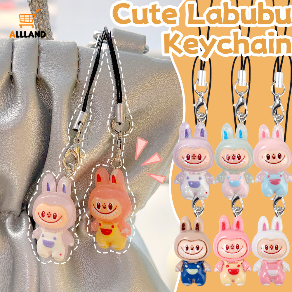 10ชิ้นการ์ตูนลาบู แกะขนาดเล็กจี้พวงกุญแจ-สาวกระเป๋าเป้สะพายหลังกระเป๋านักเรียนจี้-น่ารักน่ารักแกะกระเป๋าพวงกุญแจของขวัญ