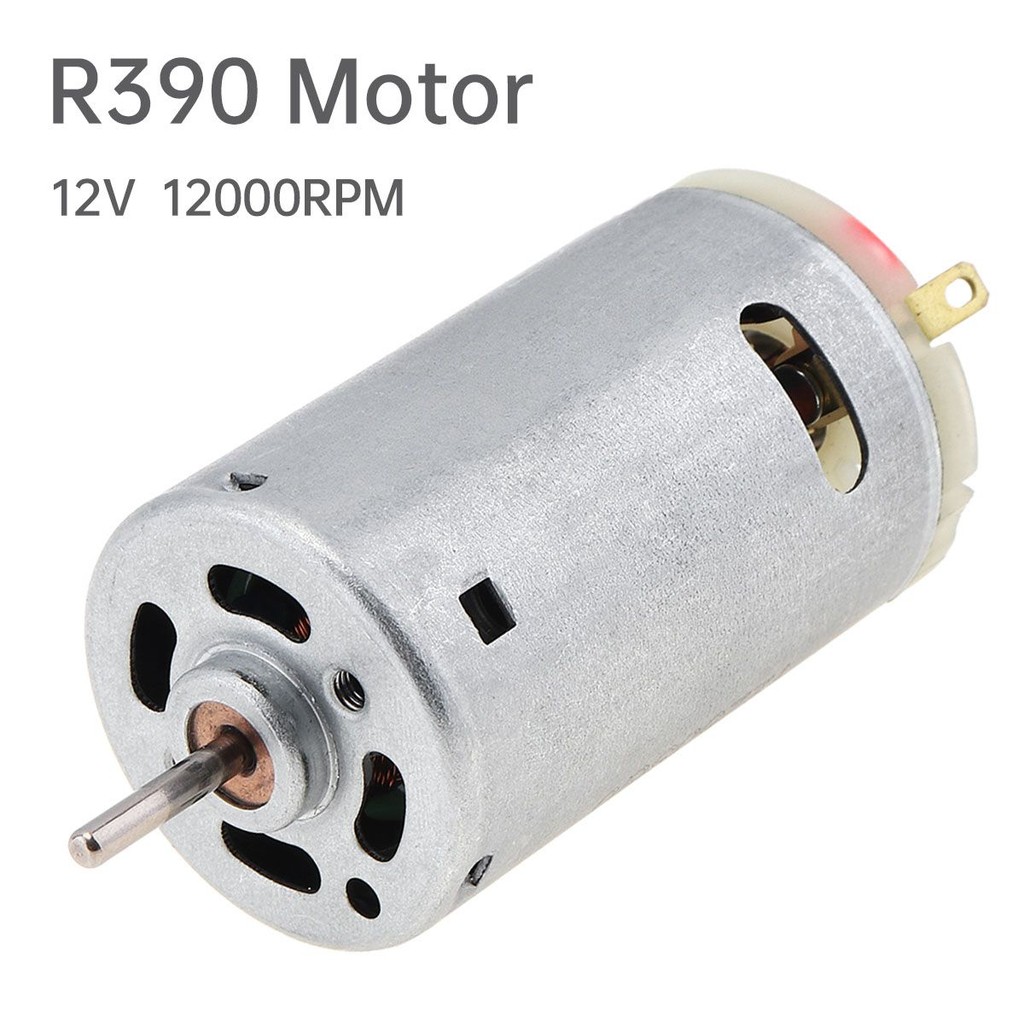 R390 DC มอเตอร์ 12V 12000RPM ความเร็วสูงมินิมอเตอร์แรงบิดสูง Micro DC มอเตอร์สําหรับของเล่น DIY/DIY สว่านไฟฟ้า/เครื่องใช้ไฟฟ้าขนาดเล็ก, R390 DC มอเตอร์