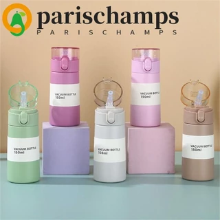 Parischamps ถ้วยเก็บความร้อนขนาดเล็ก, สแตนเลสเปิดด้วยปุ่มเดียวถ้วยฉนวน, Drinkware พร้อมฟาง 150/250ml แก้วเก็บความร้อนป้องกันการรั่วเก็บน้ําแข็ง