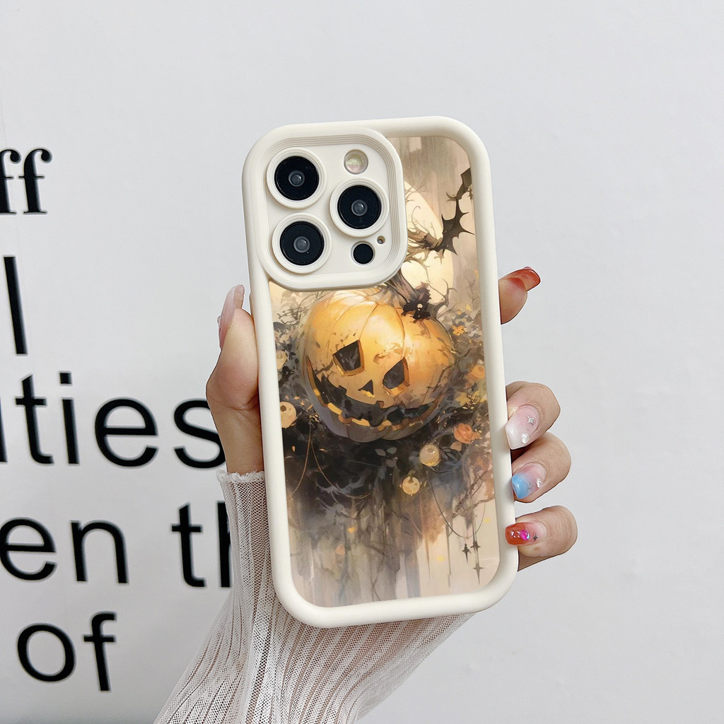 ฮาโลวีน Jack-o-lantern ใหม่อินเทรนด์เคสโทรศัพท์สําหรับ OPPO Reno 6Z 6 Pro 5F 5Z 5 Lite 4 3 2 นุ่มกัน