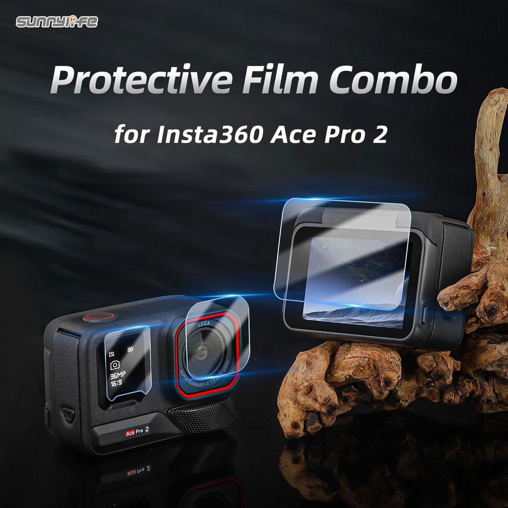 สําหรับ Insta360 Ace Pro 2 อุปกรณ์เสริมฟิล์มนิรภัยฟิล์มป้องกันเลนส์ฟิล์มป้องกันการระเบิด