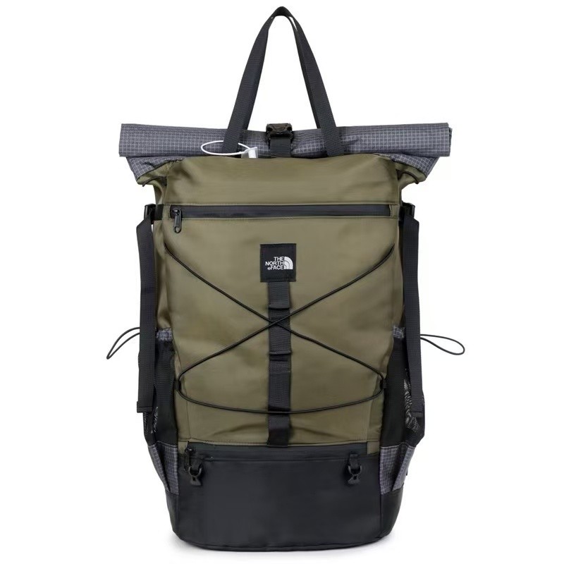 The north face Backpack ความจุขนาดใหญ่ Water Repellent Multi-pocket Outdoor Backpack
