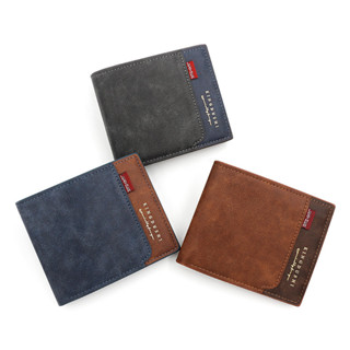 Simple Short Style Mens Wallet PU Leather Large Capacity Mul…