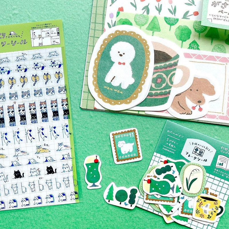 บันทึกชีวิตใหม่ญี่ปุ่น Furukawa Papercraft Theme Limited Note สติกเกอร์แพ็คคู่มือวัสดุตกแต่ง