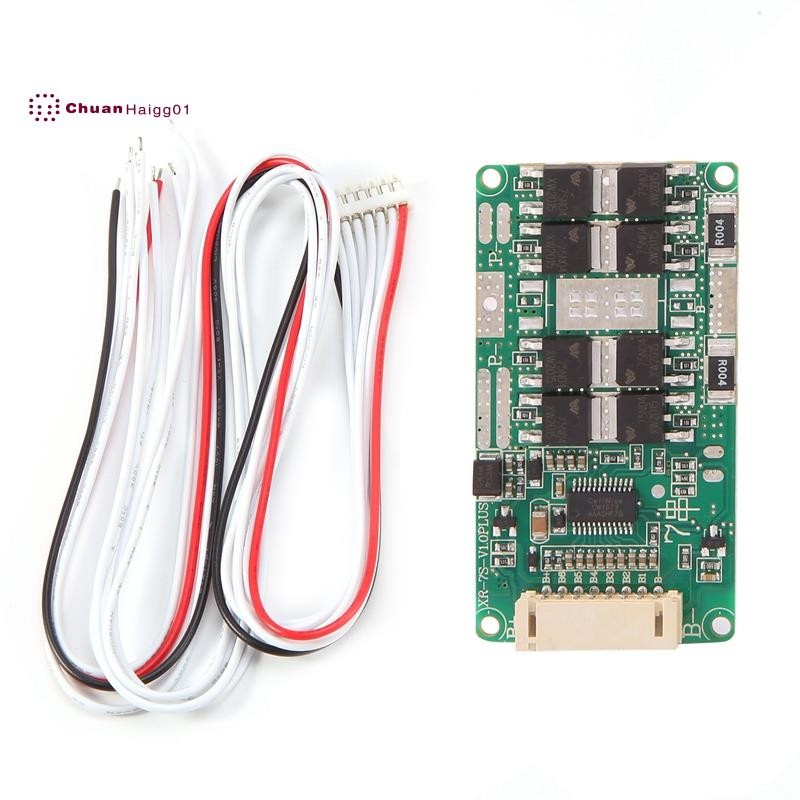 7s 24V 18A แบตเตอรี่ลิเธียม 18650 แบตเตอรี่ชาร์จป้องกัน PCB PCM พอร์ตทั่วไปสําหรับเครื่องมือไฟฟ้า/UP