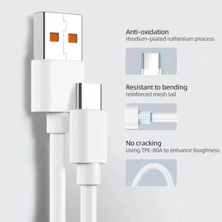 สายชาร์จ OPPO VIVO Type C 1 เมตร 2 เมตร 5V 4A 20w-120w ชาร์จเร็ว