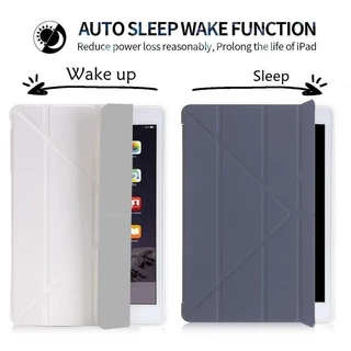 เคสไอเเพด gen5/gen6 gen7/gen8/gen9/gen10/11 10.2 Air1/Air2/Air3พร้อมช่องเสียบปากกาฝาหลังใส กรณีAir4/5/6/7 10.9 pro11