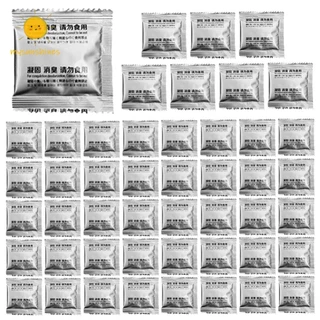 48pcs Camping Toilet Powder เจลดูดซับนิเวศสําหรับ Camping Toilet ห้องน้ําแบบพกพา Chemicals Liquid Waste Gelling Deodorizing