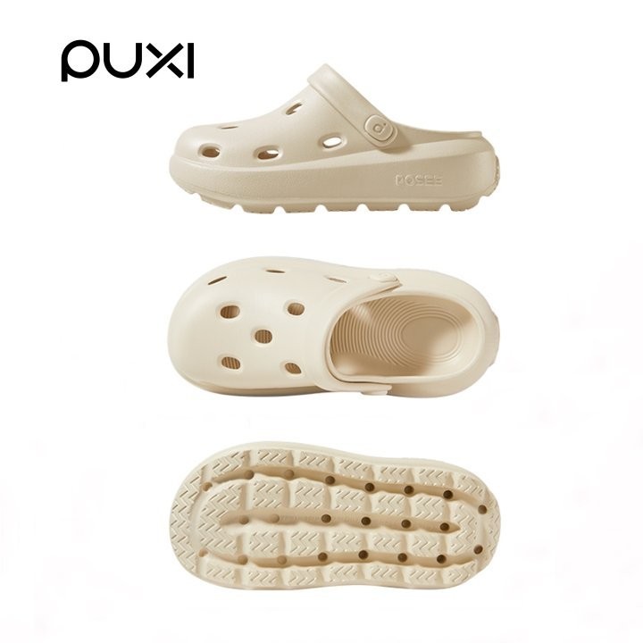 【Ready Stock】PUXI Cheese POSEE จ้าวลู่ซือ รองเท้าแตะลําลอง พื้นหนา กันลื่น 'รองเท้า แฟชั่นสตรี'สวมใส่ข้างนอก รองเท้าชายหาด