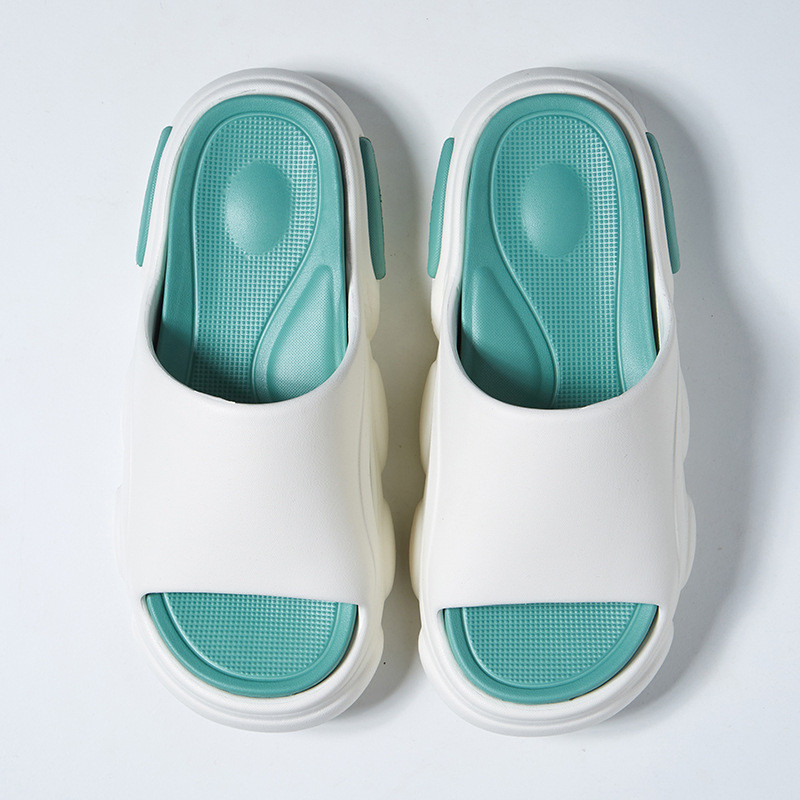 ขายร้อนหนา soled Flip-Flops ผู้ชายรองเท้าผู้หญิงในร่มกลางแจ้ง EVA คู่รองเท้าแตะ Anti-slip Soft-soled รองเท้าแตะชายหาดอินเทรนด์ฤดูร้อน 11/5