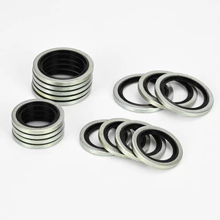 Urlwall ชุดปะเก็นปิดผนึก 10 ชิ้น M6-M30 ขนาดปะเก็นชุบสังกะสีสีขาว Fastener ชุดซีล