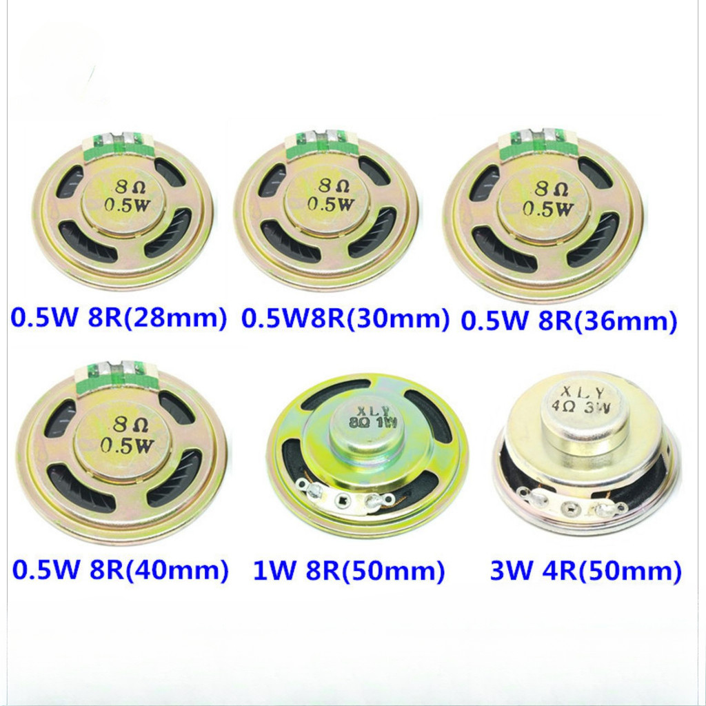 ลําโพงขนาดเล็ก 1W 8R 8R เส้นผ่านศูนย์กลาง 4/5 ซม.20/28/30/36/40/50/57 มม.ลําโพง 8 นิ้ว 1W 8R 20 มม., 1W 8R 30 มม., 8R 10 มม., 8M, 8M, 8M, 8R 50 มม., 8M, 8M 1w 8R 50MMM