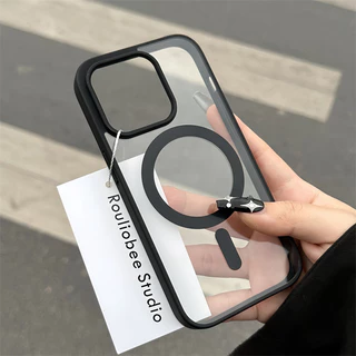 เคสผิวด้าน ชาร์ได้ เคสแม่เหล็ก เคส For iPhone 11 13 16 15 14 12 17 Pro Max Air 7 8 Plus XR XS Max เคสไอโฟน เคสมีแม่เหล็ก