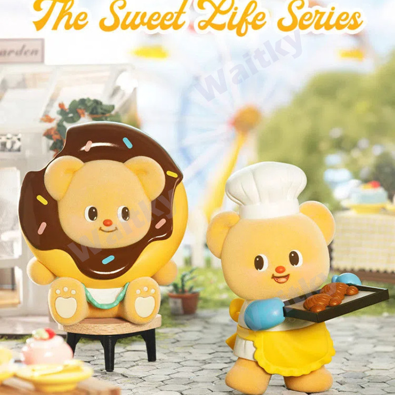 Waitky Authentic Butter Bear Sweet Daily Series Blind Box Plush Handmade Butterbear ตุ๊กตาน่ารักเครื่องประดับของขวัญ