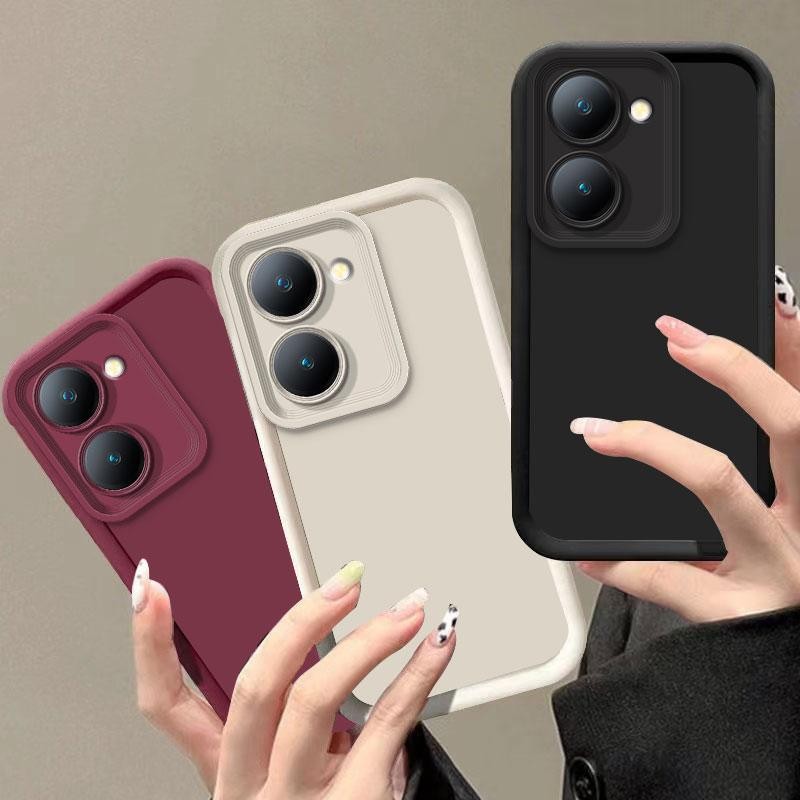 สําหรับvivo Y27 4G 5G Y27S Y17S V2249 V2302 V2322 กรณีแพคเกจเต็มรูปแบบLuxury Matte Anti DropซิลิโคนกันชนปกหลังสําหรับVivo Y77T Y78Mฝาครอบโทรศัพท์