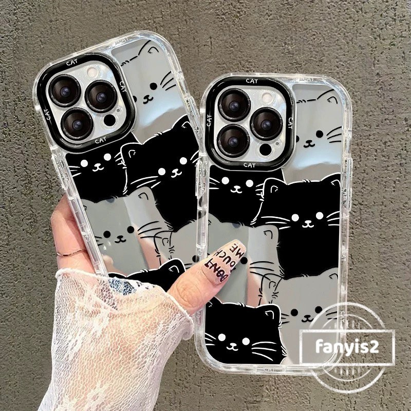 สําหรับoppo A60 A79 A18 A38 A58 A78 A17k A57 A77s A76 A16s A15s A16k A5s A3s A5 A9 A94 A54 A95 A93 A53 2020 ฝาครอบโทรศัพท์การ์ตูนนุ่มกรณีแมวกรณี