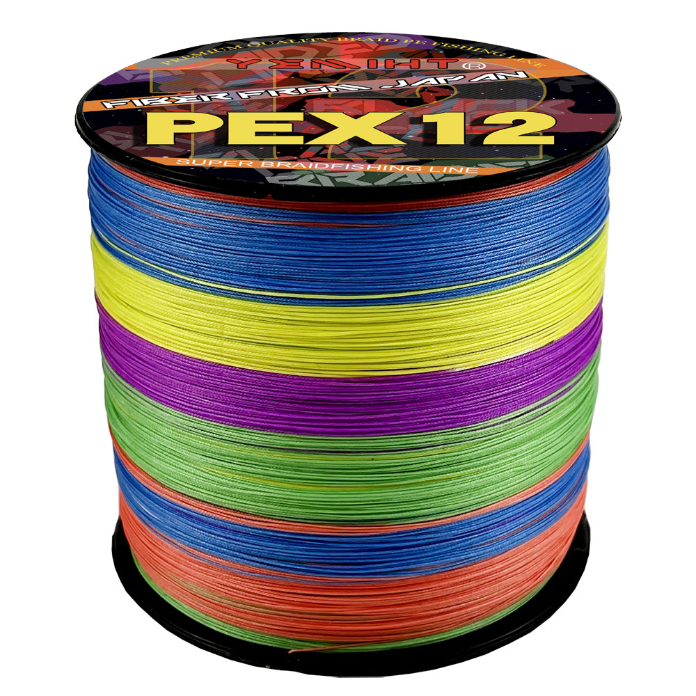 12 Strands 300M/100M Braid Wires Super PE Multifilament สายตกปลา Strong 25LB-120LB เส้นถัก