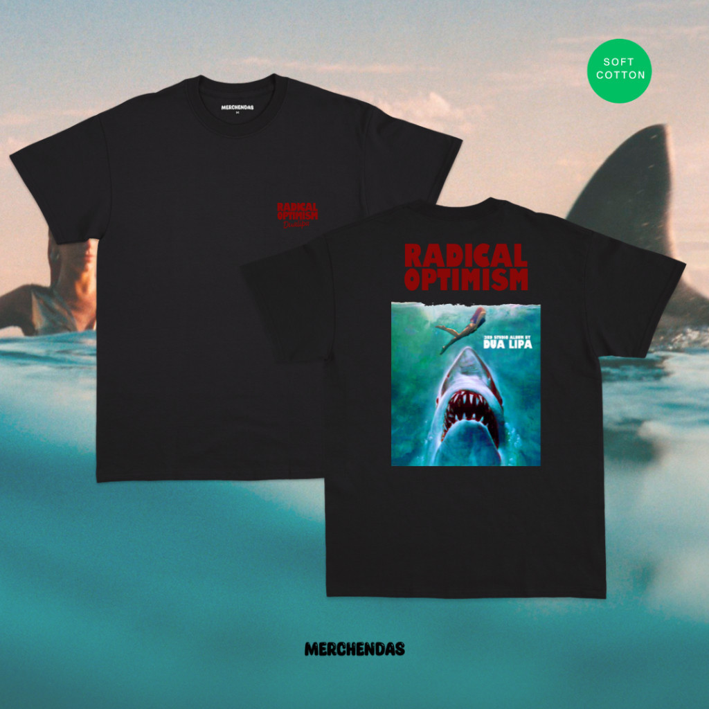 เสื้อยืด Dua Lipa S-5XL Dua Lipa  Bangkok Concert T-shirt  เสื้อยืดผ้าฝ้ายนุ่ม Dua Lipa Black Jaws ร