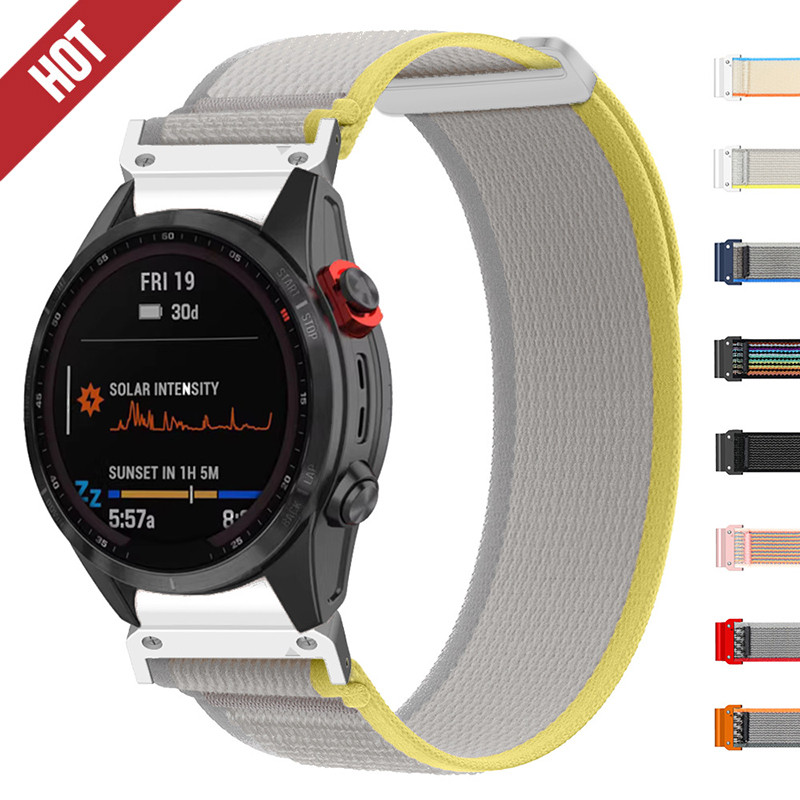 22 มม.26 มม.ไนลอน Quick Release สายรัดข้อมือสําหรับ Garmin Fenix5 5XPlus 6 6XPro Instinct2 สายนาฬิกา