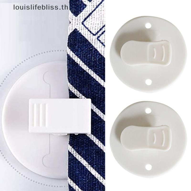 Louislifebliss คลิปม่านอาบน้ําฝักบัวกันลมสาดยามคลิปม่านกาวตนเองอุปกรณ์ตกแต่งบ้านสําหรับห้องนั่งเล่นใหม่