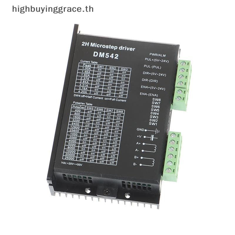 Hgth DM542 Stepper Motor Controller 2 เฟส Digital Stepper Motor Driver HGTH