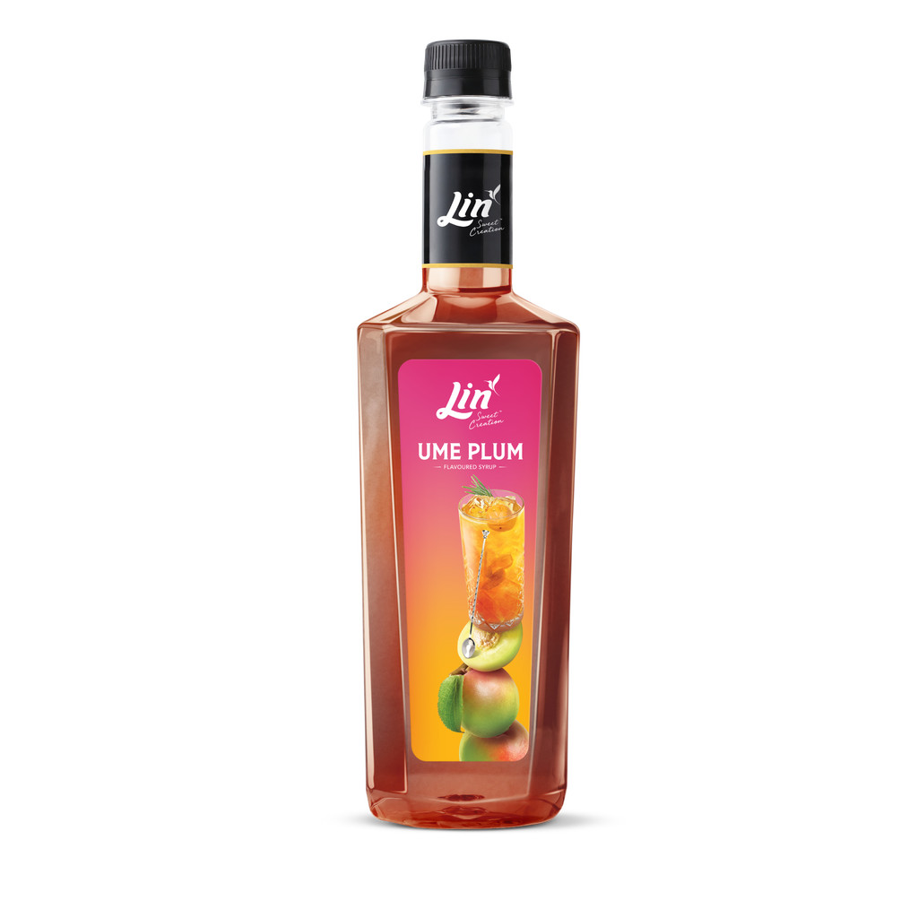 น้ำเชื่อมกลิ่นบ๊วย อุเมะ ตรา ลิน Lin Ume Plum Flavored Syrup 750 ml. (05-8951)