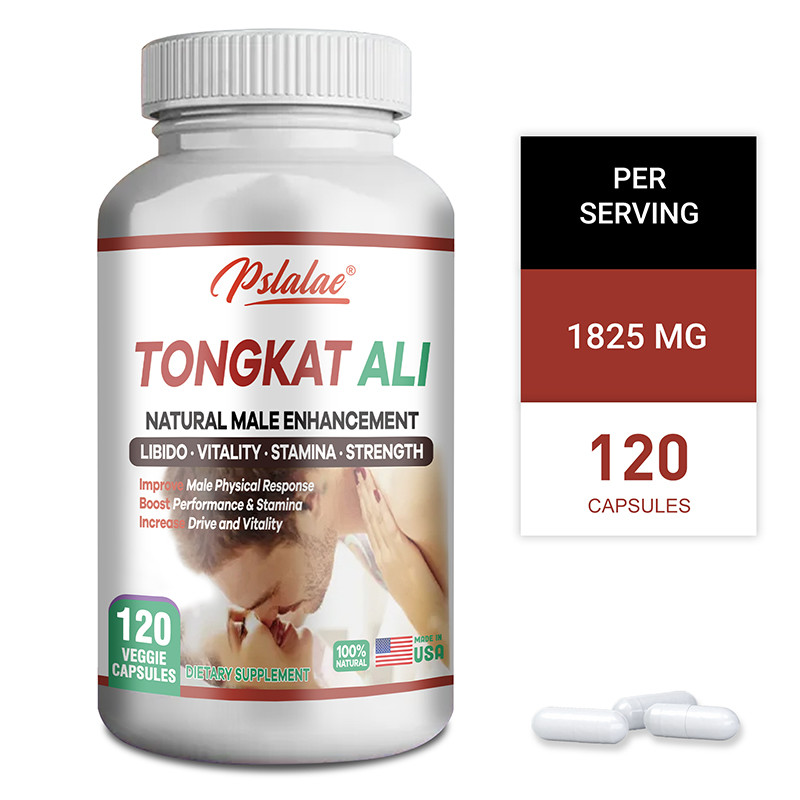 อาหารเสริมผู้ชาย Pslalae พร้อม Tongkat Ali - Natural Male Enhancement - Stamina & Performance - Maca, L-Arginine, Ginseng, 30/60/120 แคปซูล