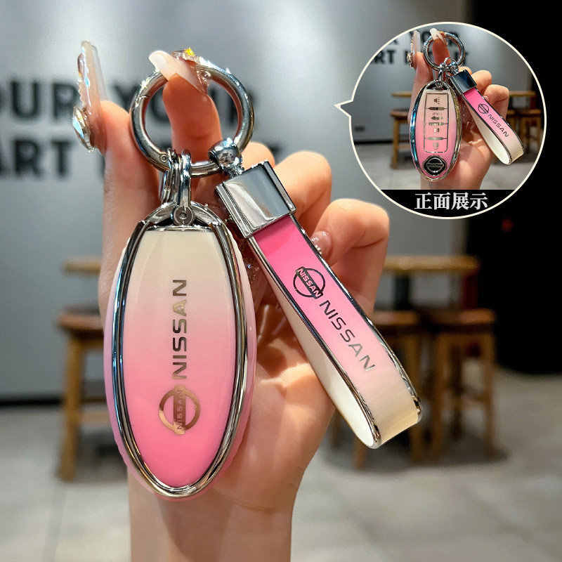 Nissan เคสกุญแจรถยนต์ TPU สําหรับ Kicks 2022 Note Almera Terra Navara d40 nismo xtrail t32 March Cub