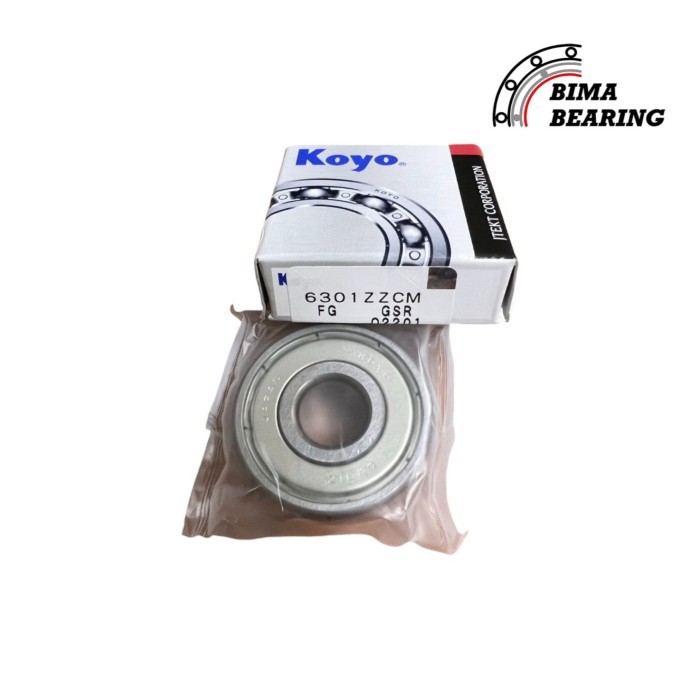 แบริ่ง 6301 Zz 6301Zz ฝาครอบเหล็ก Koyo ญี่ปุ่น Laher 12X37X12 มอเตอร์ Dinamo Ori