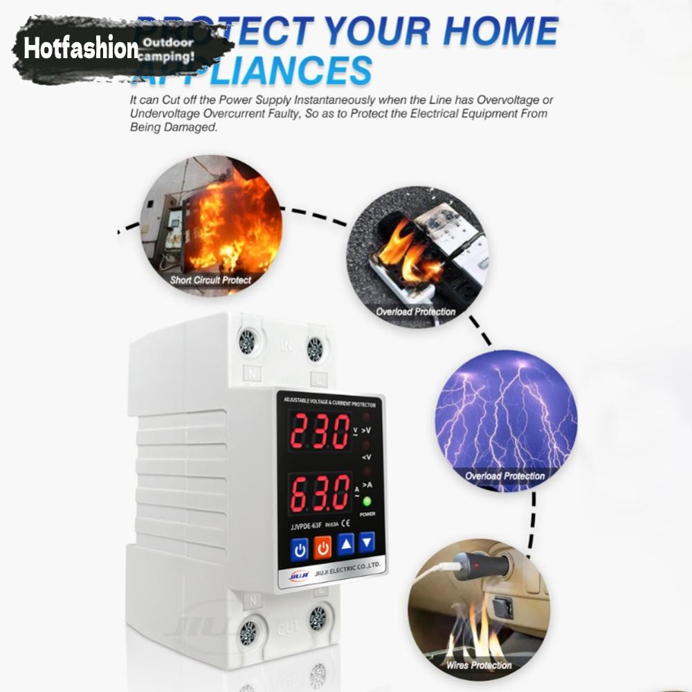 มากกว่าภายใต้ตัวป้องกันแรงดันไฟฟ้า40ก/63ก 220โวลต์จอแสดงผลคู่ปรับป้องกัน - รูปที่ 6