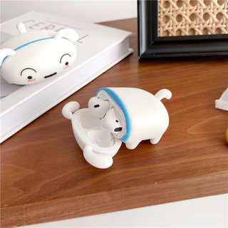 (Pro3 2025)เคส Nohara Shiro น่ารักสําหรับ AirPods4/4ANC(2024)1/2/3/Pro/Pro2 เคสซิลิโคนอ่อนนุ่มพร้อมคาราบิเนอร์