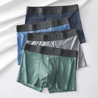 #404 กางเกงบ็อกเซอร์ขาสั้น boxer ผ้าคอตตอน ยืดหยุ่น ระบายอากาศได้ดี สวมใส่สบาย ไร้รอยต่อ 5 Size L-4XL 3205#