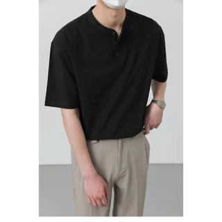 BECoolMan-เสื้อยืดผู้ชายแบบบางสำหรับฤดูร้อน เสื้อโปโลทรงหลวม ระบายอากาศได้ดี ยอดนิยม ผ้าฝ้ายแท้ ลมอ่อน กีฬา