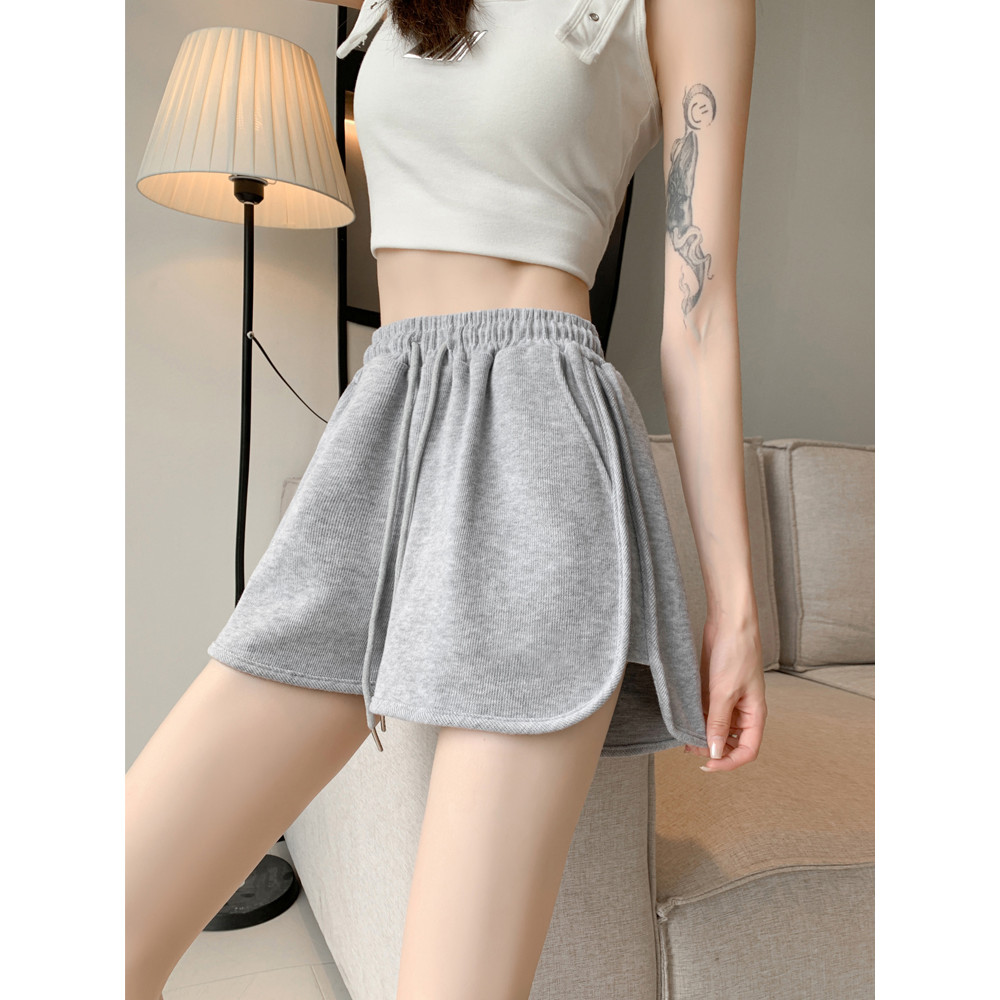 Hotgirl พร้อมส่ง✨กางเกงขาสั้นทรงสวยผู้หญิง กางเกงขาสั้นสายฝอ เอวสูงยางเชื่อยืด ปลายเว้า แฟชั่นใหม่ - รูปที่ 6