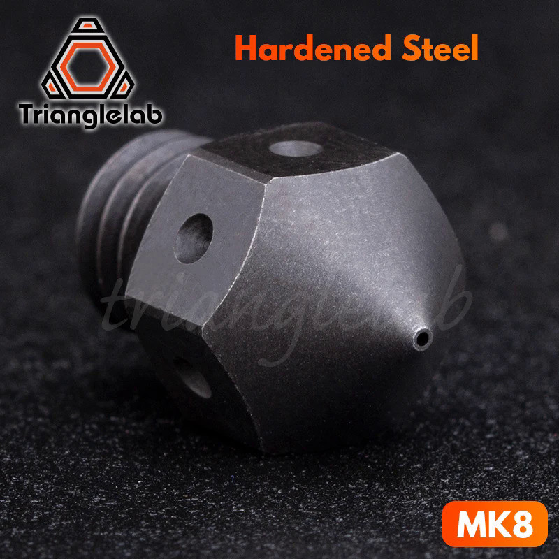 trianglelab MK8 high temperature Hardened Steel MK8 Nozzles for 3D printer PEI PEEK or Carbon fiber 