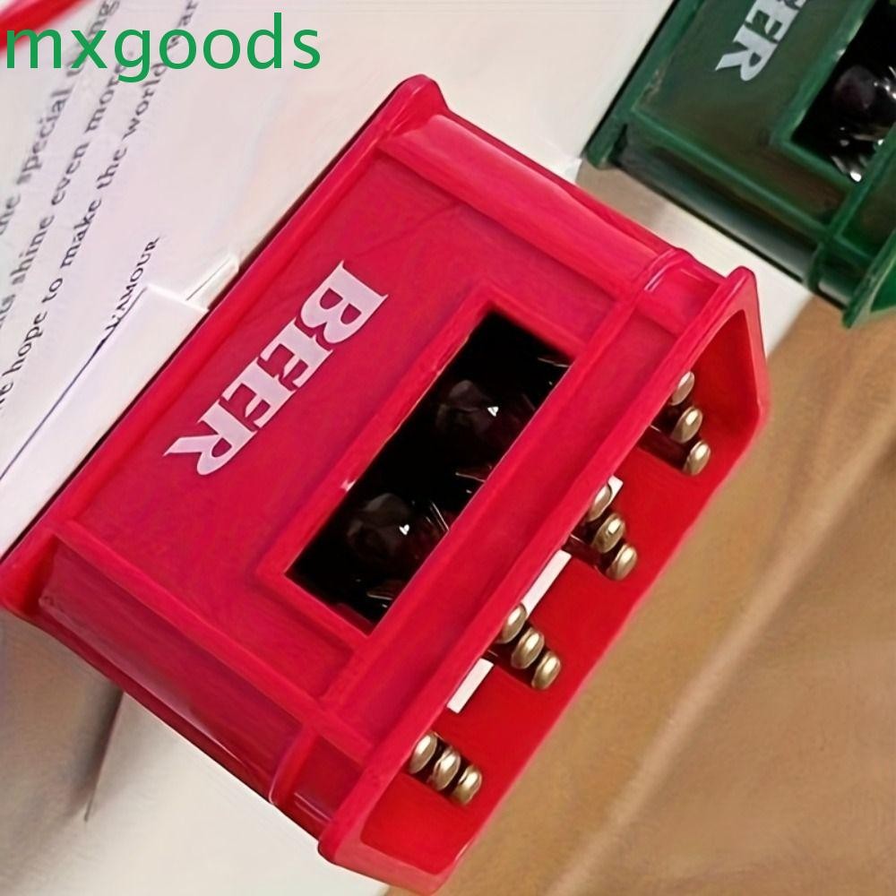 Mxgoods เบียร์กล่องรูปร่างเครื่องดื่มเปิด,โหลของกล่องเบียร์รูปร่างที่เปิดขวดแบบพกพา,บาร์แวร์เครื่องมือสร้างสรรค์พลาสติกแม่เหล็กตู้เย็นสติกเกอร์ในครั