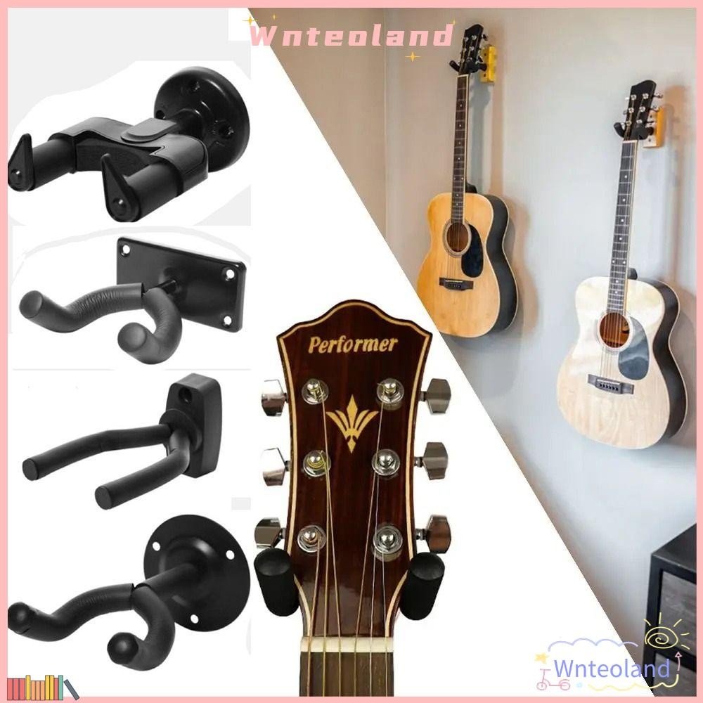 Wnteoland ตะขอเครื่องดนตรี, อุปกรณ์เครื่องมือ Wall Mount กีตาร์แขวน, Universal ลื่นโลหะผู้ถือกีตาร์ขาตั้งกีตาร์ไฟฟ้าไวโอลิน Ukulele