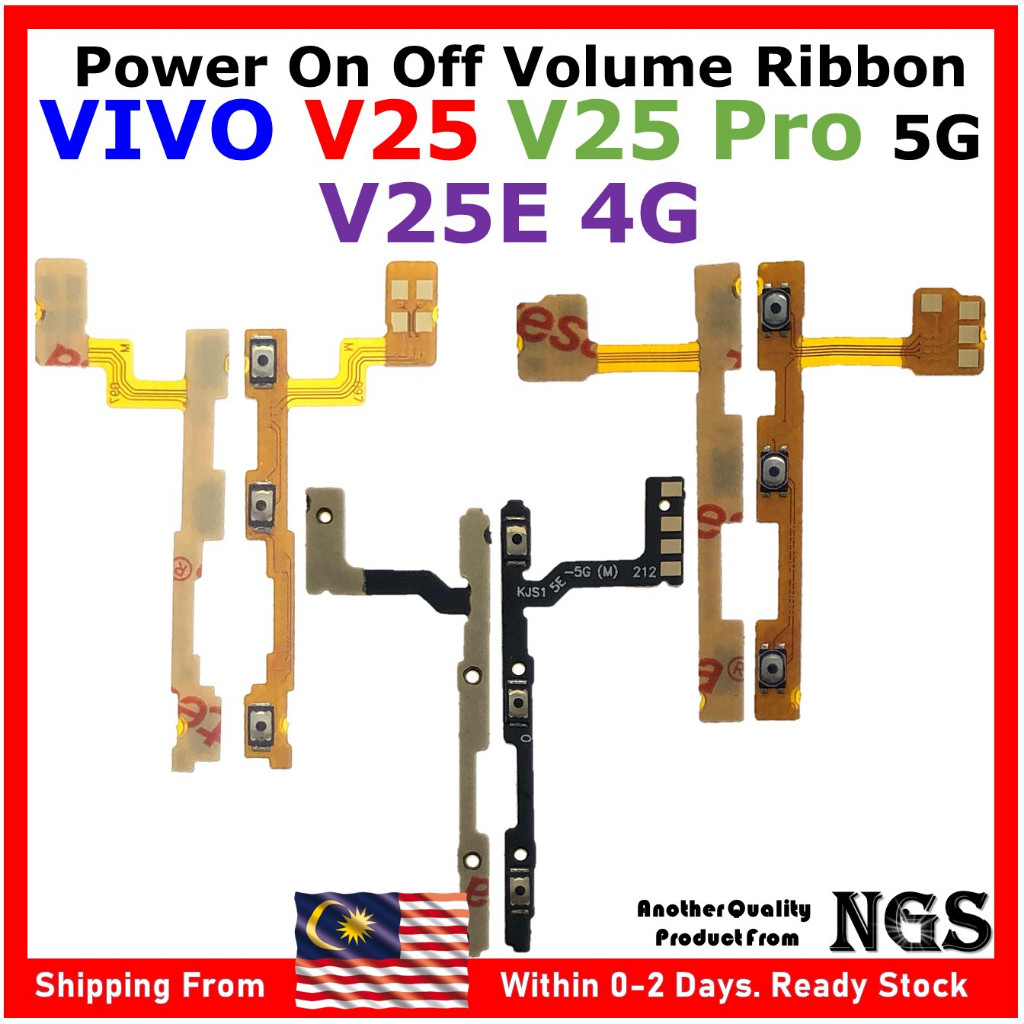 ORl NovaTech Power On Off Volume Flex Cable Ribbon Fit สําหรับ VIVO V25 5G / VIVO V25 Pro 5G / VIVO 