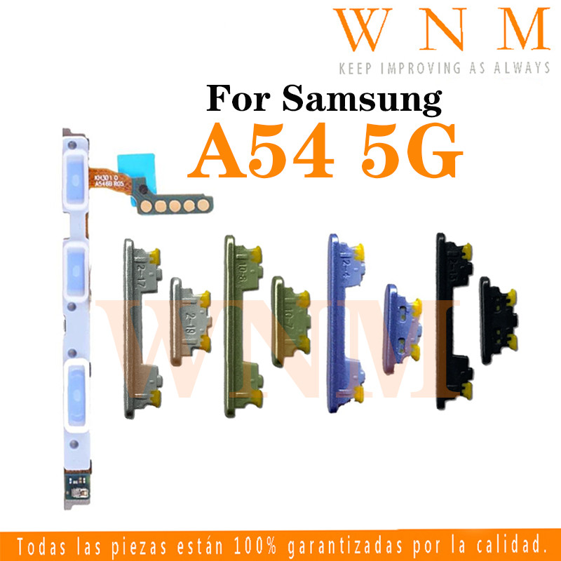 สําหรับ Samsung Galaxy A54 5G ปุ่ม Flex บน/ปิดปุ่มสวิทช์ด้านข้าง Key Volume Up Down Flex สายโทรศัพท์มือถือ Part