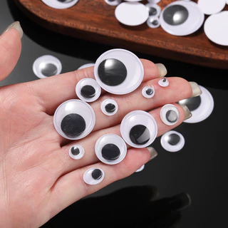 ตาเคลื่อนไหว 5-24mm 50-200ชิ้น สำหรับDIY ตุ๊กตา ของเล่น อุปกรณ์งานฝีมือ ของขวัญ