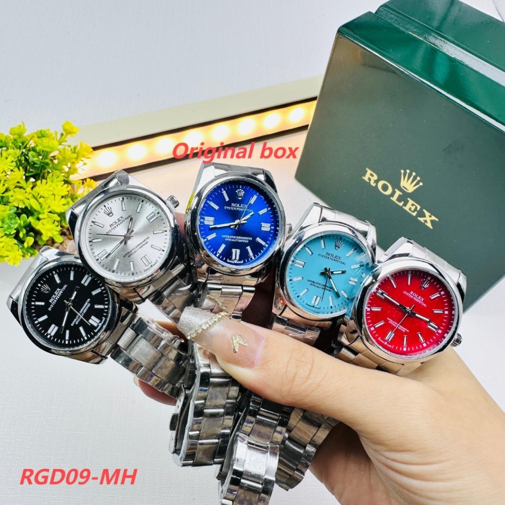 rolex ผลิตภัณฑ์ใหม่ ประเภททุกวันควอตซ์เคลื่อนไหววันที่แสดงสแตนเลสแฟชั่นนาฬิกาสวิต