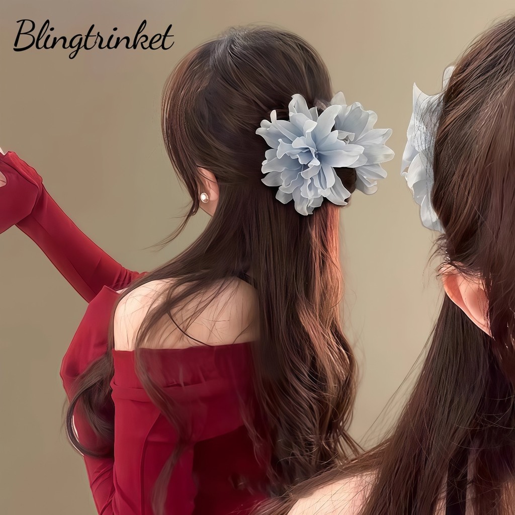 กิ๊บหนีบผม สีที่หลากหลาย 🌸เครื่องประดับศีรษะดอกไม้ประดิษฐ์ หวานและอ่อนโยน💕 คลิปฉลาม