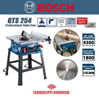 BOSCH GTS 254 Professional Table Saw GTS254 1800W 254MM Gergaji Meja 台锯 EEHIONG1977
