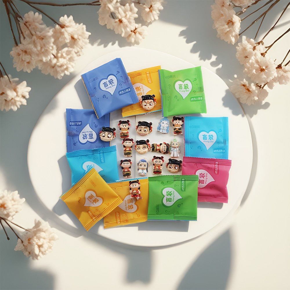 [Nezha Blind Bag] Demon Boy Haihai New Style Nezha Ao Bing Art Figure Jewelry Student Small Gifts Wh